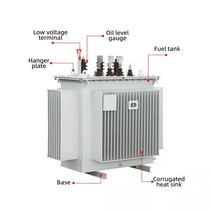 11KV ఇన్‌పుట్ 0.4KV అవుట్‌పుట్ త్రీ ఫేజ్ ఆయిల్ ఇమ్మర్స్డ్ ట్రాన్స్‌ఫార్మర్